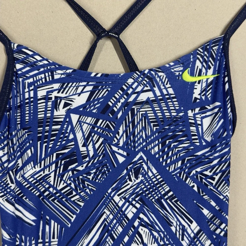 Nike size 10 Girls 1 pc Swimsuit‎ Racerback Cross Competitive Swimming One Piece